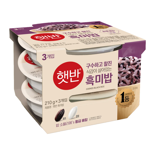 CJ black rice cooked 3pz - 210g