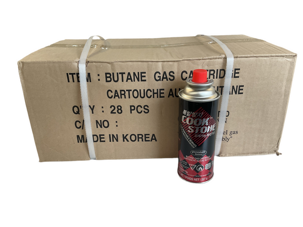 COOK STONE Caja de Gas butano con 28 pz - 227g