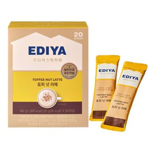 EDIYA toffee nut latte 20 sticks 20g