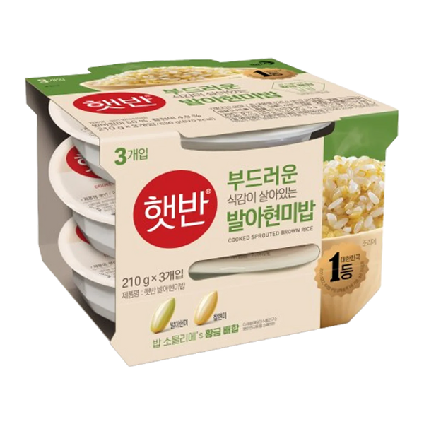 CJ brown rice cooked 3pz - 210g