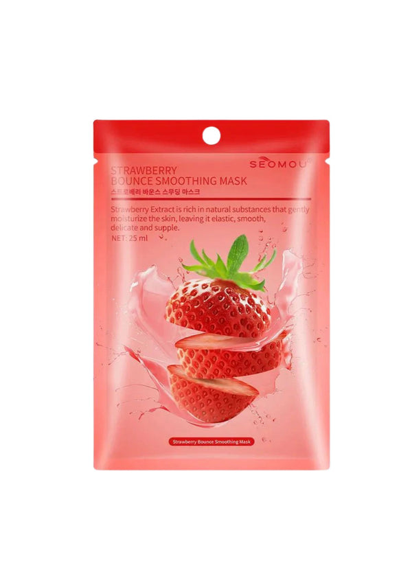 SEOMOU strawberry bounce smoothing facial mask 25ml