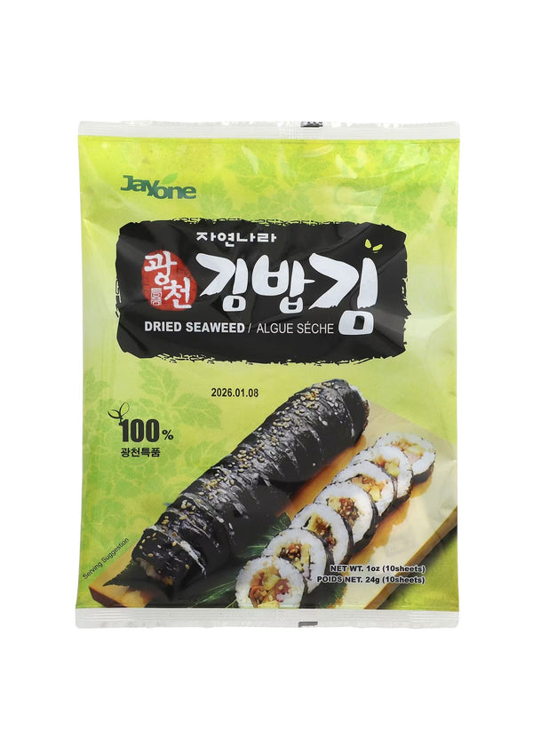 JAYONE alga seca para kimbap 10 hojas 24g