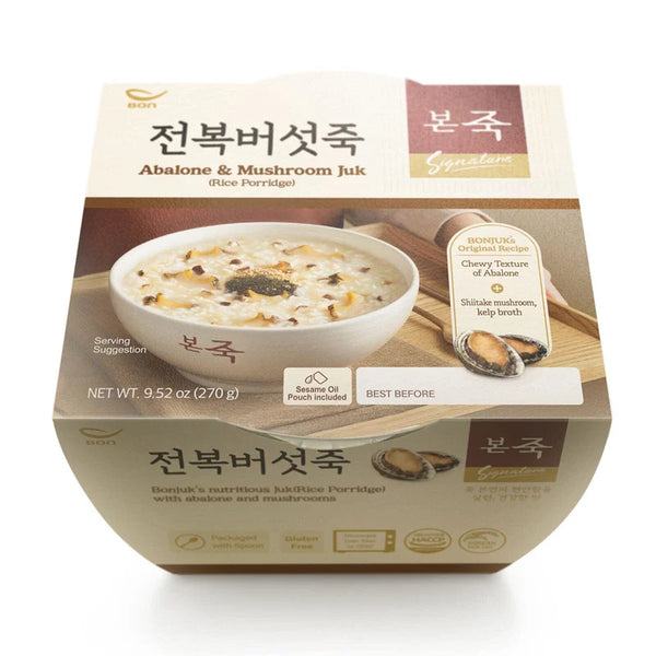 BONJUK arroz cocido con abulón con champiñón 270g