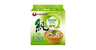 NONGSHIM soon vegetal ramen multibolsa 4packs 448g
