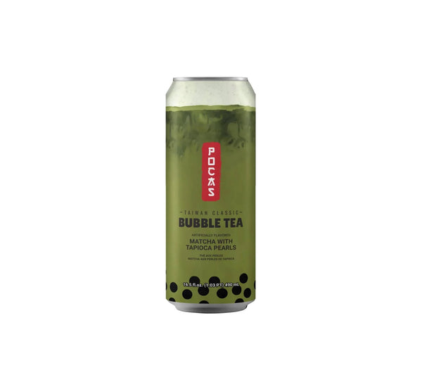 POCAS Bubble tea macha 490ml
