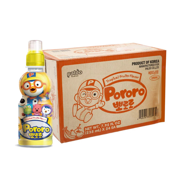 PALDO pororo bebida caja 24pz - 235ml tropical fruits
